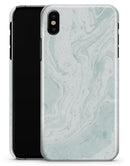 Mixtured Teal v3 Textured Marble - iPhone X Clipit Case