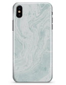 Mixtured Teal v3 Textured Marble - iPhone X Clipit Case