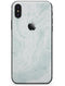 Mixtured Teal v3 Textured Marble - iPhone X Skin-Kit