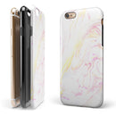 Mixtured Textured Marble iPhone 6/6s or 6/6s Plus 2-Piece Hybrid INK-Fuzed Case
