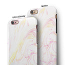Mixtured Textured Marble iPhone 6/6s or 6/6s Plus 2-Piece Hybrid INK-Fuzed Case