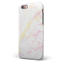 Mixtured Textured Marble iPhone 6/6s or 6/6s Plus 2-Piece Hybrid INK-Fuzed Case