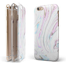 Mixtured Textured Marble v5 iPhone 6/6s or 6/6s Plus 2-Piece Hybrid INK-Fuzed Case