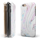 Mixtured Textured Marble v5 iPhone 6/6s or 6/6s Plus 2-Piece Hybrid INK-Fuzed Case