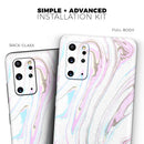 Mixtured Textured Marble v5 - Premium Vinyl Skin Decal for Samsung Galaxy S25 Ultra, S24, S23, S22 & All Galaxy S Models