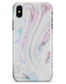 Mixtured Textured Marble v5 - iPhone X Clipit Case