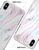 Mixtured Textured Marble v5 - iPhone X Clipit Case