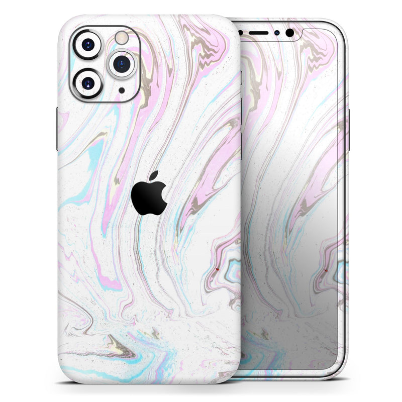 Mixtured Textured Marble v5 - Protective Skin Wrap & Decal – Compatible with iPhone SE to iPhone 17 Pro Max (All Models)