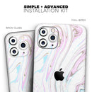 Mixtured Textured Marble v5 - Protective Skin Wrap & Decal – Compatible with iPhone SE to iPhone 17 Pro Max (All Models)