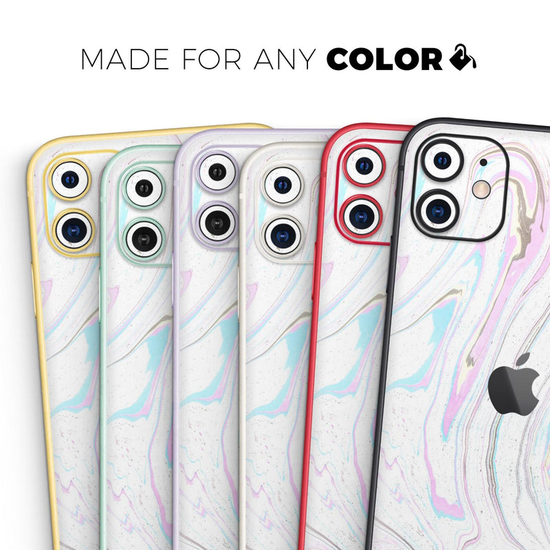 Mixtured Textured Marble v5 - Protective Skin Wrap & Decal – Compatible with iPhone SE to iPhone 17 Pro Max (All Models)