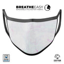 Mixtured Textured Marble v6 - Made in USA Mouth Cover Unisex Anti-Dust Cotton Blend Reusable & Washable Face Mask with Adjustable Sizing for Adult or Child