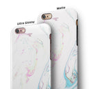 Mixtured Textured Marble v9 iPhone 6/6s or 6/6s Plus 2-Piece Hybrid INK-Fuzed Case