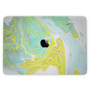 MacBook Pro with Touch Bar Skin Kit - Mixtured_Yellow_and_Green_Textured_Marble-MacBook_13_Touch_V3.jpg?
