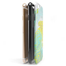 Mixtured Yellow and Green Textured Marble iPhone 6/6s or 6/6s Plus 2-Piece Hybrid INK-Fuzed Case