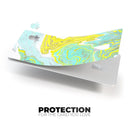 Mixtured Yellow and Green Textured Marble - Premium Protective Decal Skin-Kit for the Apple Credit Card