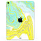 Mixtured Yellow and Green Textured Marble - Full Body Skin Decal for the Apple iPad Pro 12.9", 11", 10.5", 9.7", Air or Mini (All Models Available)