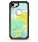 Mixtured Yellow and Green Textured Marble - iPhone 7 or 8 OtterBox Case & Skin Kits