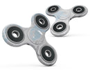 Mixtured blue and Gray v3 Textured Marble Full-Body Fidget Spinner Skin-Kit