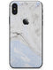 Mixtured blue and Gray v3 Textured Marble - iPhone X Skin-Kit