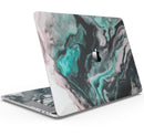 Modern Marble Aqua Mix V11 - Skin Decal Wrap Kit Compatible with the Apple MacBook Pro, Pro with Touch Bar or Air (11", 12", 13", 15" & 16" - All Versions Available)