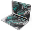 Modern Marble Aqua Mix V11 - Skin Decal Wrap Kit Compatible with the Apple MacBook Pro, Pro with Touch Bar or Air (11", 12", 13", 15" & 16" - All Versions Available)