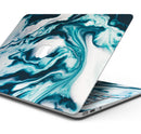 Modern Marble Aqua Mix V1 - Skin Decal Wrap Kit Compatible with the Apple MacBook Pro, Pro with Touch Bar or Air (11", 12", 13", 15" & 16" - All Versions Available)