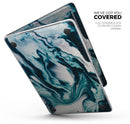 Modern Marble Aqua Mix V1 - Skin Decal Wrap Kit Compatible with the Apple MacBook Pro, Pro with Touch Bar or Air (11", 12", 13", 15" & 16" - All Versions Available)