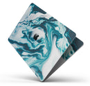 Modern Marble Aqua Mix V1 - Skin Decal Wrap Kit Compatible with the Apple MacBook Pro, Pro with Touch Bar or Air (11", 12", 13", 15" & 16" - All Versions Available)