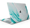 Modern Marble Aqua Mix V6 - Skin Decal Wrap Kit Compatible with the Apple MacBook Pro, Pro with Touch Bar or Air (11", 12", 13", 15" & 16" - All Versions Available)