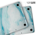 Modern Marble Aqua Mix V9 - Skin Decal Wrap Kit Compatible with the Apple MacBook Pro, Pro with Touch Bar or Air (11", 12", 13", 15" & 16" - All Versions Available)