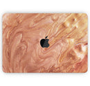 Modern Marble Copper Metallic Mix V3 - Skin Decal Wrap Kit Compatible with the Apple MacBook Pro, Pro with Touch Bar or Air (11", 12", 13", 15" & 16" - All Versions Available)