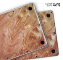 Modern Marble Copper Metallic Mix V3 - Skin Decal Wrap Kit Compatible with the Apple MacBook Pro, Pro with Touch Bar or Air (11", 12", 13", 15" & 16" - All Versions Available)