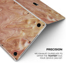 Modern Marble Copper Metallic Mix V3 - Skin Decal Wrap Kit Compatible with the Apple MacBook Pro, Pro with Touch Bar or Air (11", 12", 13", 15" & 16" - All Versions Available)