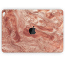 Modern Marble Copper Metallic Mix V4 - Skin Decal Wrap Kit Compatible with the Apple MacBook Pro, Pro with Touch Bar or Air (11", 12", 13", 15" & 16" - All Versions Available)