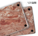 Modern Marble Copper Metallic Mix V4 - Skin Decal Wrap Kit Compatible with the Apple MacBook Pro, Pro with Touch Bar or Air (11", 12", 13", 15" & 16" - All Versions Available)