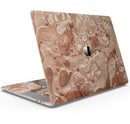 Modern Marble Copper Metallic Mix V5 - Skin Decal Wrap Kit Compatible with the Apple MacBook Pro, Pro with Touch Bar or Air (11", 12", 13", 15" & 16" - All Versions Available)