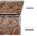 Modern Marble Copper Metallic Mix V5 - Skin Decal Wrap Kit Compatible with the Apple MacBook Pro, Pro with Touch Bar or Air (11", 12", 13", 15" & 16" - All Versions Available)