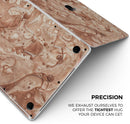 Modern Marble Copper Metallic Mix V5 - Skin Decal Wrap Kit Compatible with the Apple MacBook Pro, Pro with Touch Bar or Air (11", 12", 13", 15" & 16" - All Versions Available)