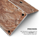 Modern Marble Copper Metallic Mix V7 - Skin Decal Wrap Kit Compatible with the Apple MacBook Pro, Pro with Touch Bar or Air (11", 12", 13", 15" & 16" - All Versions Available)