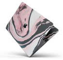 Modern Marble Coral Mix V4 - Skin Decal Wrap Kit Compatible with the Apple MacBook Pro, Pro with Touch Bar or Air (11", 12", 13", 15" & 16" - All Versions Available)