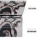 Modern Marble Coral Mix V5 - Skin Decal Wrap Kit Compatible with the Apple MacBook Pro, Pro with Touch Bar or Air (11", 12", 13", 15" & 16" - All Versions Available)