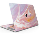 Modern Marble Coral Purple Mix V1 - Skin Decal Wrap Kit Compatible with the Apple MacBook Pro, Pro with Touch Bar or Air (11", 12", 13", 15" & 16" - All Versions Available)