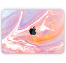 Modern Marble Coral Purple Mix V1 - Skin Decal Wrap Kit Compatible with the Apple MacBook Pro, Pro with Touch Bar or Air (11", 12", 13", 15" & 16" - All Versions Available)