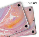 Modern Marble Coral Purple Mix V1 - Skin Decal Wrap Kit Compatible with the Apple MacBook Pro, Pro with Touch Bar or Air (11", 12", 13", 15" & 16" - All Versions Available)