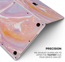 Modern Marble Coral Purple Mix V1 - Skin Decal Wrap Kit Compatible with the Apple MacBook Pro, Pro with Touch Bar or Air (11", 12", 13", 15" & 16" - All Versions Available)