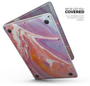Modern Marble Coral Purple Mix V1 - Skin Decal Wrap Kit Compatible with the Apple MacBook Pro, Pro with Touch Bar or Air (11", 12", 13", 15" & 16" - All Versions Available)