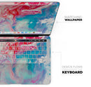 Modern Marble Cotton Candy Mix V1 - Skin Decal Wrap Kit Compatible with the Apple MacBook Pro, Pro with Touch Bar or Air (11", 12", 13", 15" & 16" - All Versions Available)