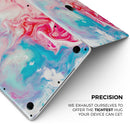 Modern Marble Cotton Candy Mix V1 - Skin Decal Wrap Kit Compatible with the Apple MacBook Pro, Pro with Touch Bar or Air (11", 12", 13", 15" & 16" - All Versions Available)