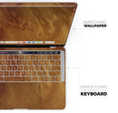 Modern Marble Gold Metallic Mix V6 - Skin Decal Wrap Kit Compatible with the Apple MacBook Pro, Pro with Touch Bar or Air (11", 12", 13", 15" & 16" - All Versions Available)