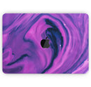 Modern Marble Purple Mix V1 - Skin Decal Wrap Kit Compatible with the Apple MacBook Pro, Pro with Touch Bar or Air (11", 12", 13", 15" & 16" - All Versions Available)